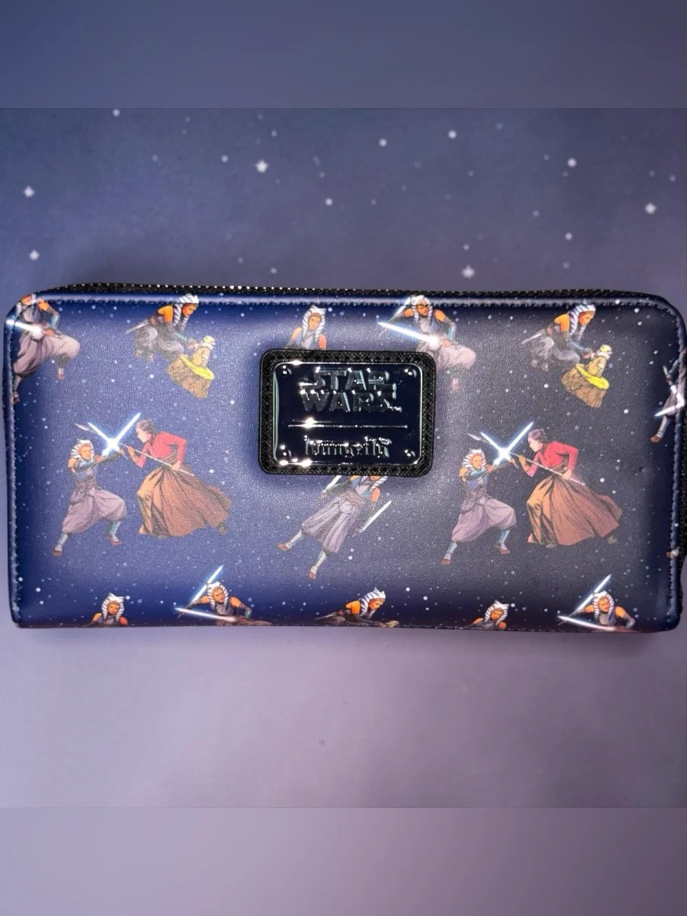 Loungefly Star Wars Ahsoka Tano AOP Zip Wallet